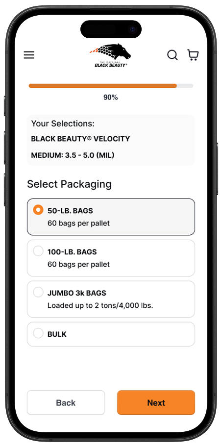 Mobile app screenshot showing a list of workout program cards